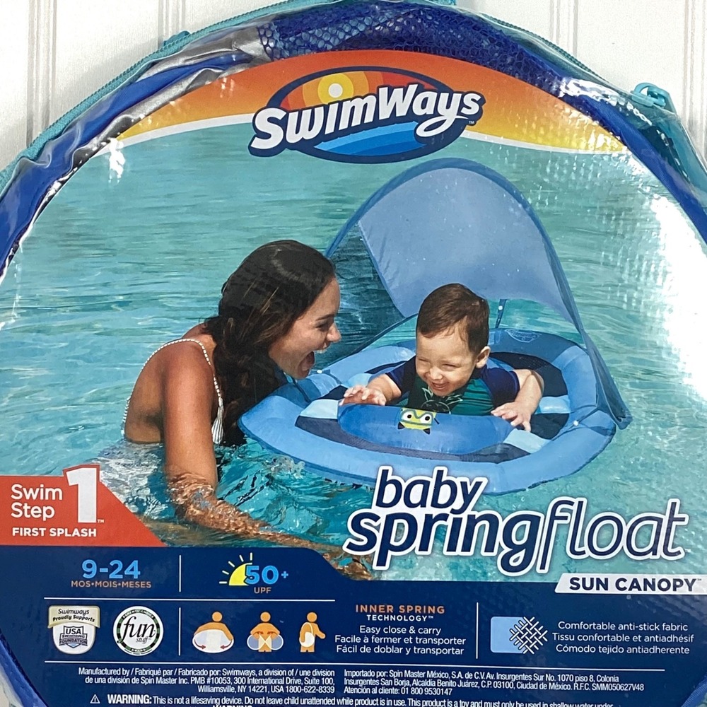 SwimWays Baby Spring Float Sun Canopy. 9-24 Months- 50+ UPF - Picture 4 of 6